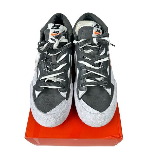 Nike Blazer Low Sacai Iron Grey White Size 9.5 - Picture 5 of 9